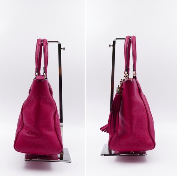 AO19❤️ GUCCI Soho Pebbled Calfskin Small Top Handle - Picture 5 of 15